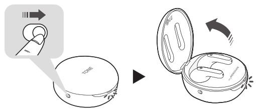 LG TONE-FP9 Wireless Bluetooth Earbuds - Plug and Wireless Mode