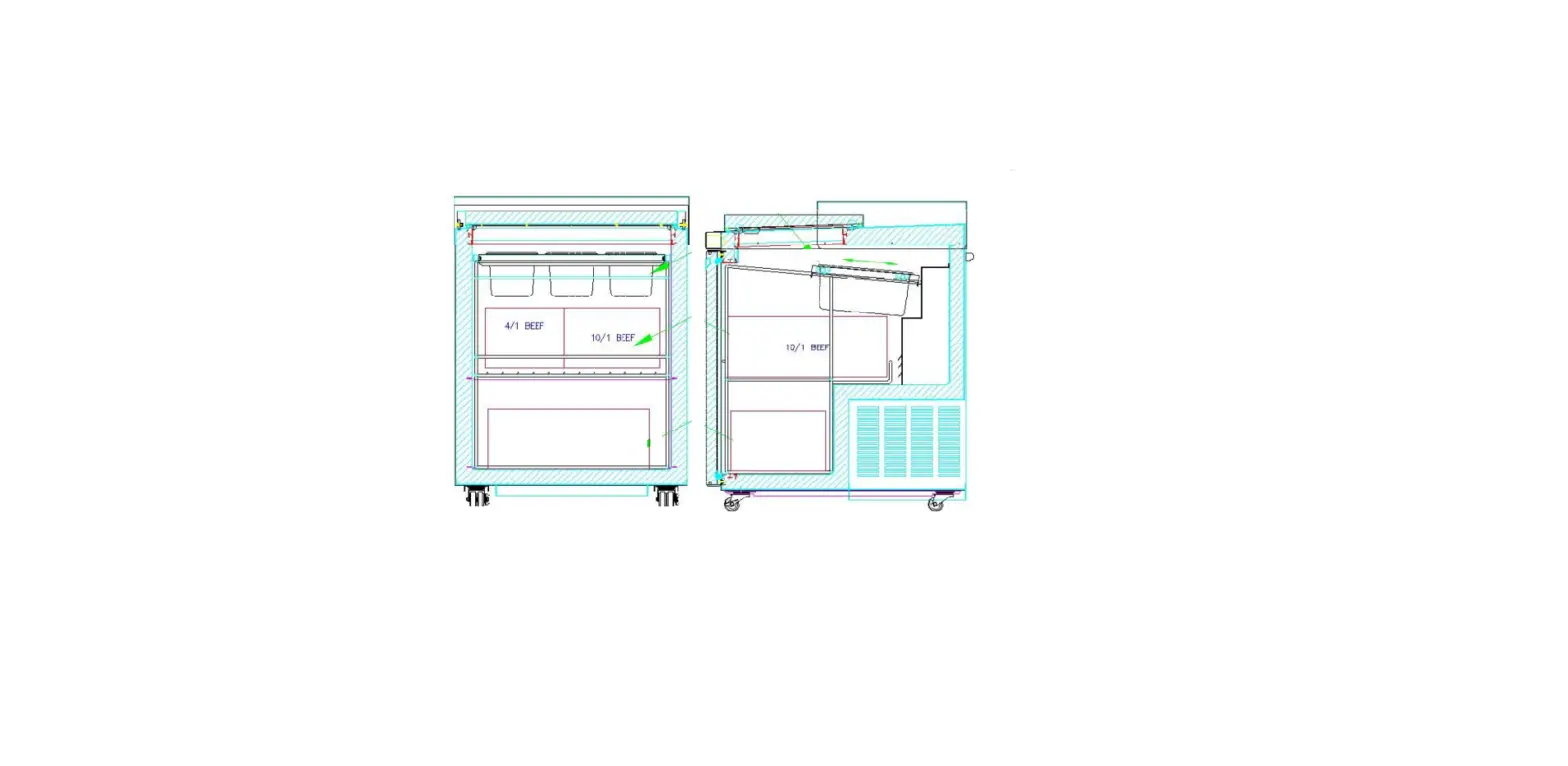 Double-wide Grill Side Freezer Gsf30 Equipment Manual
