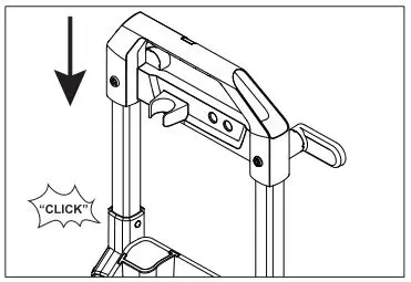 Karcher K1700, K1710 Electric Pressure Washer - Push the handle into place