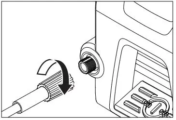 Karcher K1700, K1710 Electric Pressure Washer - Thread one end of the high pressure
