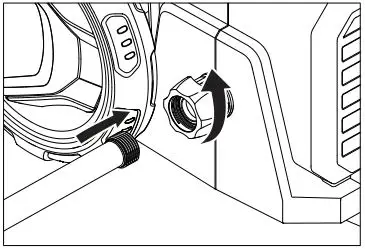 Karcher K1700, K1710 Electric Pressure Washer - Thread the garden hose