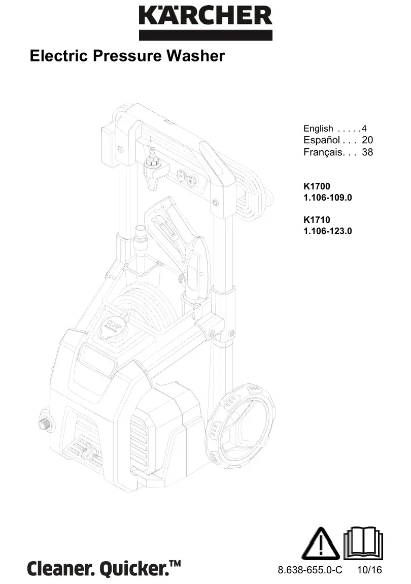 Karcher K1700, K1710 Electric Pressure Washer User Manual