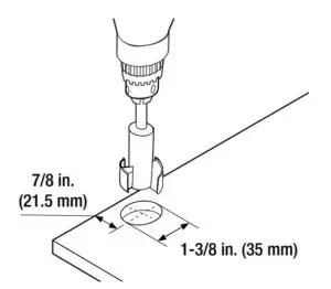 Pre-Drilling the installation holes