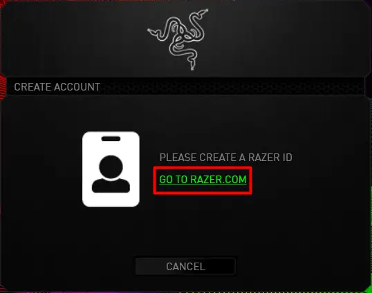 Create a Razer Synapse 2.0 account