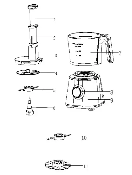 kogan KA15FPCSLVA 1.5L Food Processor- OVERVIEW