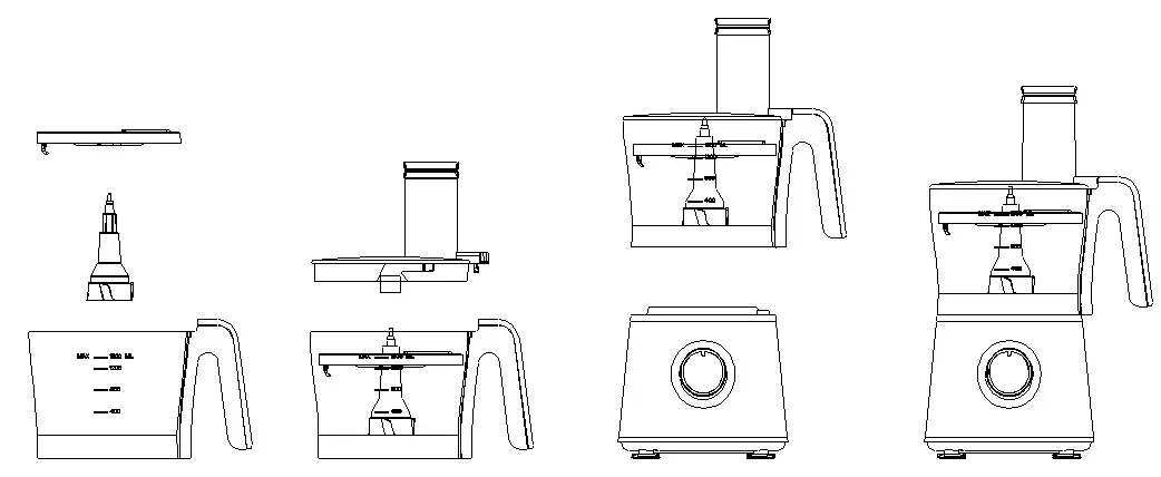 kogan KA15FPCSLVA 1.5L Food Processor- Using the Attachments