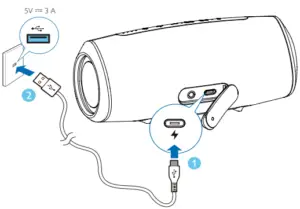 Charge the built-in battery