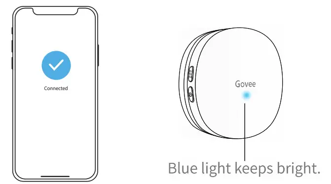 Govee H5053 Wireless Thermo-Hygrometer - Connection