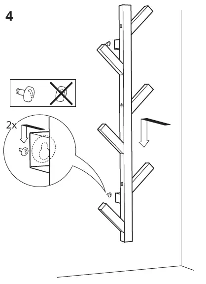IKEA TJUSIG 30 3 4 Inch Hanger-5