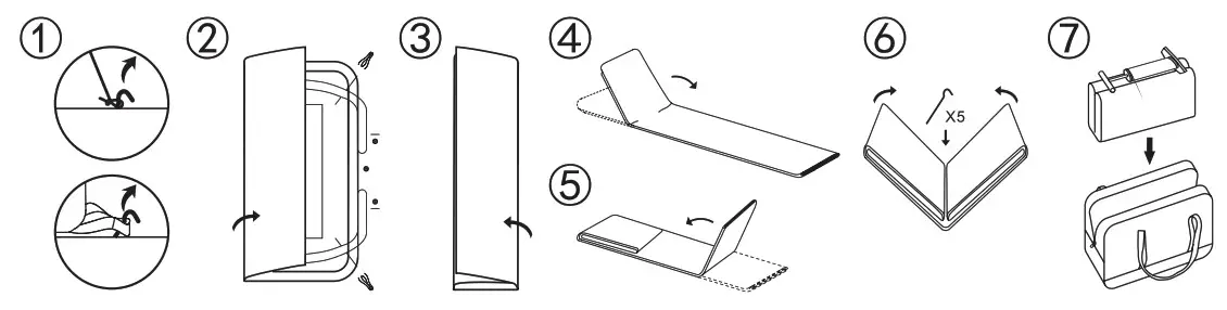 serenelife Air Tent Integrated Airbed - STORAGE