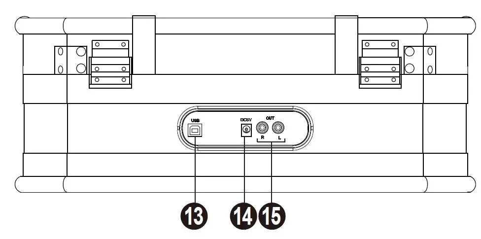 ClearClick VT30 Vintage Suitcase Turntable-6