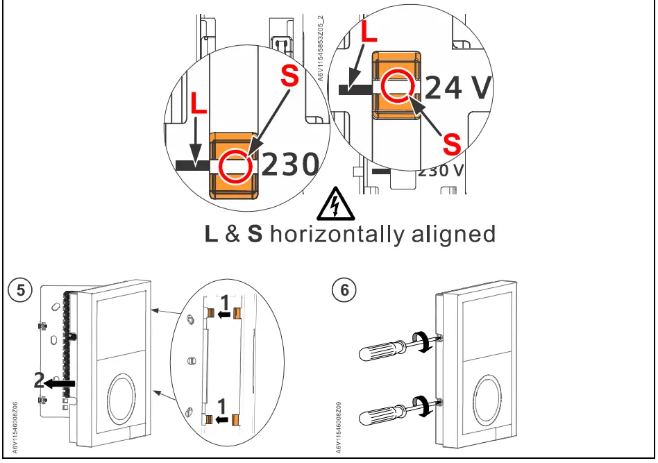 SIEMENS RDG200KN KNX Communicating Room Thermostat fig5