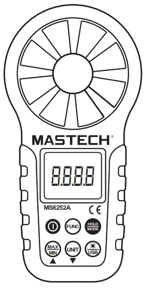 MASTECH MS6252A Digital Anemometer