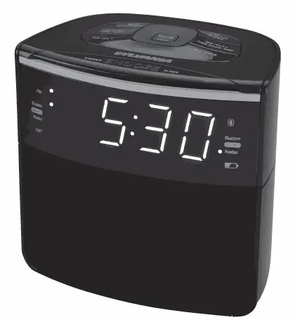 SYLVANIA SCR1986BT-AS Bluetooth Autoset Clock Radio with USB Charging Product