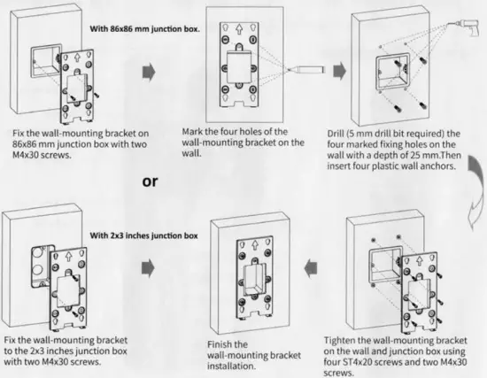 Wall-mounting Bracket Installation