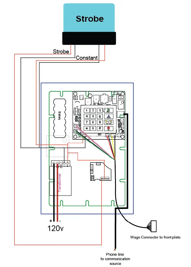 RATH 2100-PPL Landline 120v Emergency Pedestal Phone-6
