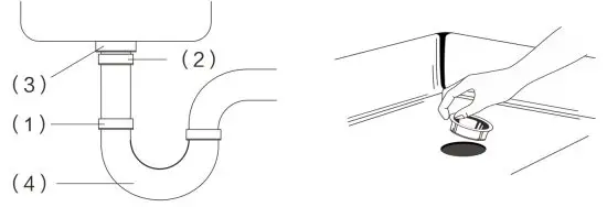 chooba EM200 Food Waste Disposer - DISCONNECT SINK DRAIN