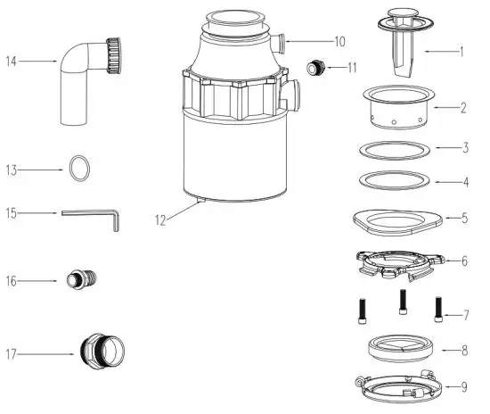 chooba EM200 Food Waste Disposer - Waste Disposer