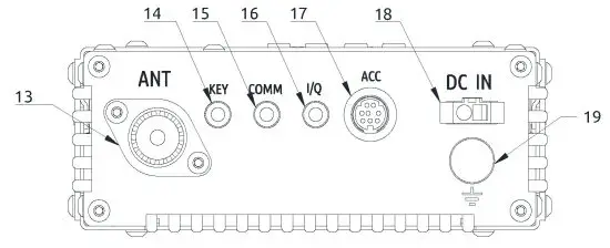 XIEGU G90S Amateur Radio Short Wave Transceiver - Machine Interface 1