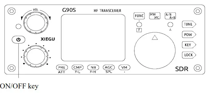 XIEGU G90S Amateur Radio Short Wave Transceiver - Power Setting 1