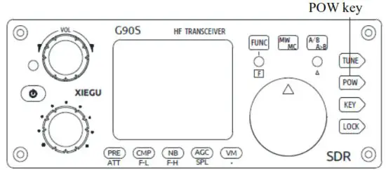 XIEGU G90S Amateur Radio Short Wave Transceiver - Power Setting