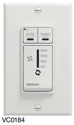 BROAN VTTOUCHW Advance Touchscreen Control - AUTOMATIC