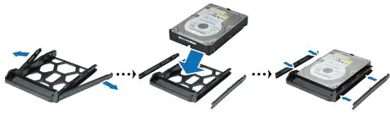 Synology DS218 DiskStation - Install Drives 3