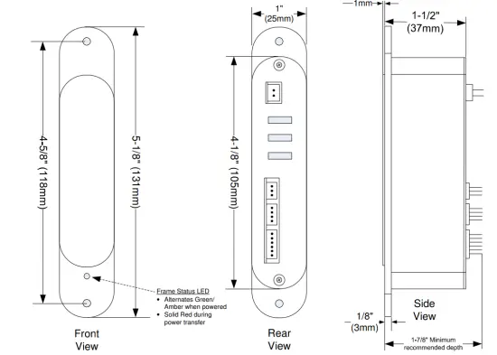 SDC WPT Series Wireless Power Transfer - FRAME SIDE