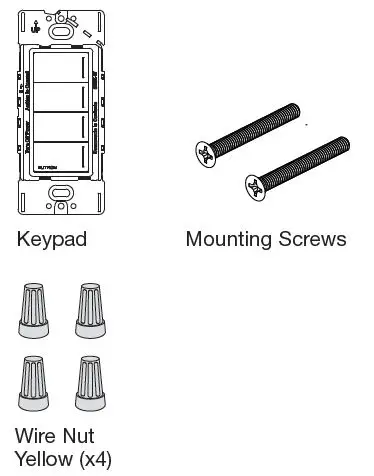 HOMEWORKS SUNNATA HRST-W2B Keypad 1