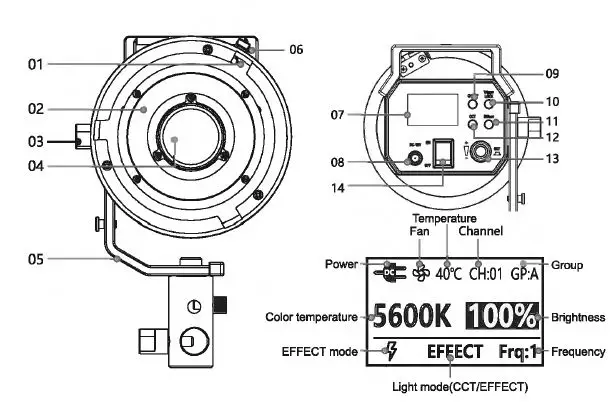 FLASHOOT X60 V2 LED Video Light-FIG2