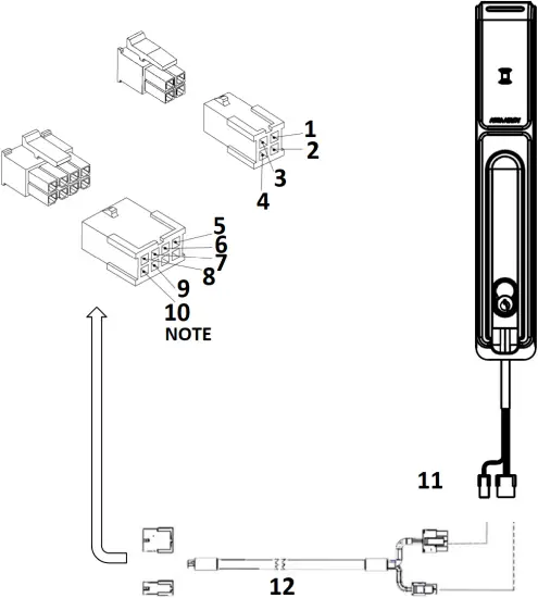 HES KS200-640 - Connector and Cable Diagram