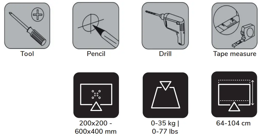 Neomounts FPMA C400BLACK Monitor Ceiling Mount - icon