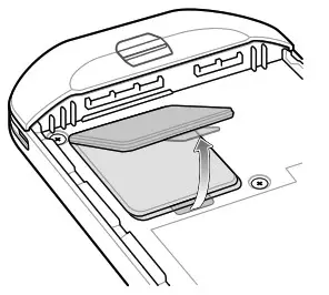 ZEBRA TC52ax Touch Computer - Installing a microSD Card 1