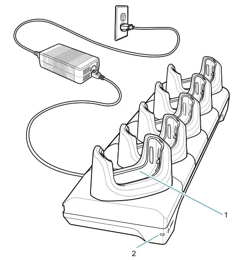 ZEBRA TC52ax Touch Computer - Slot Charge Only Cradle