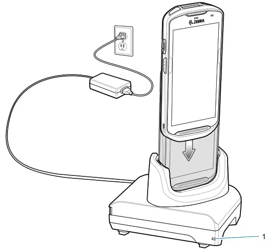 ZEBRA TC52ax Touch Computer - Slot USB Charging Cradle