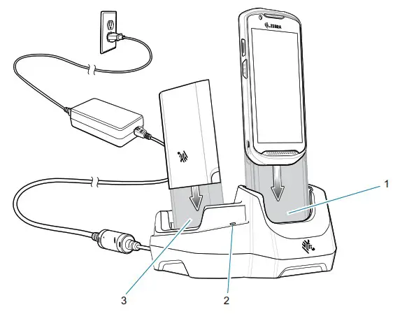 ZEBRA TC52ax Touch Computer - Slot USB Ethernet Cradle