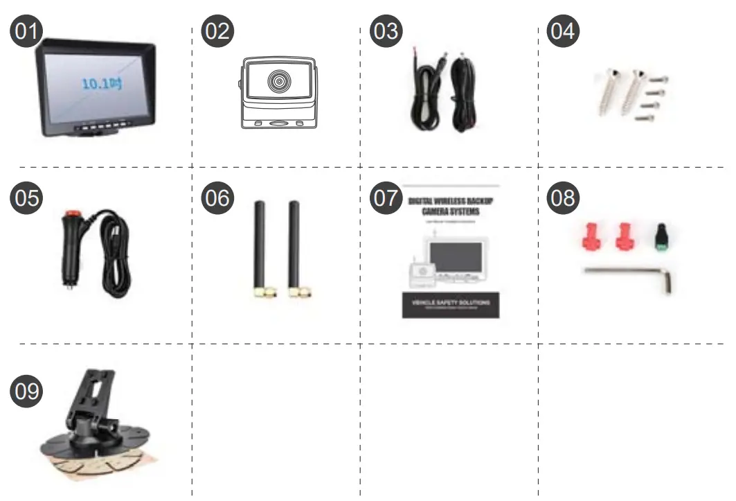 Sunveytech Wireless Backup Camera SWD MY101V607 - Box