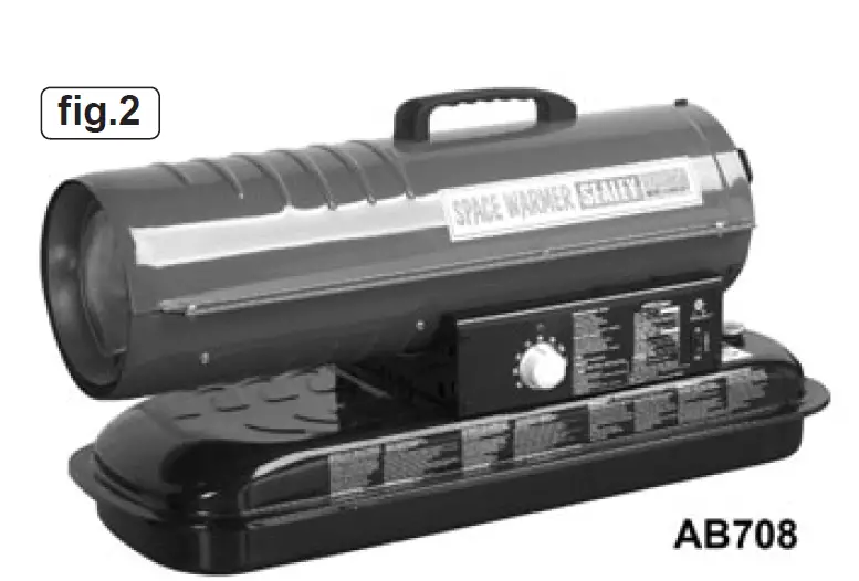 SEALEY AB458.V2 Space Warmer Paraffin Kerosene Diesel Heaters fig 2