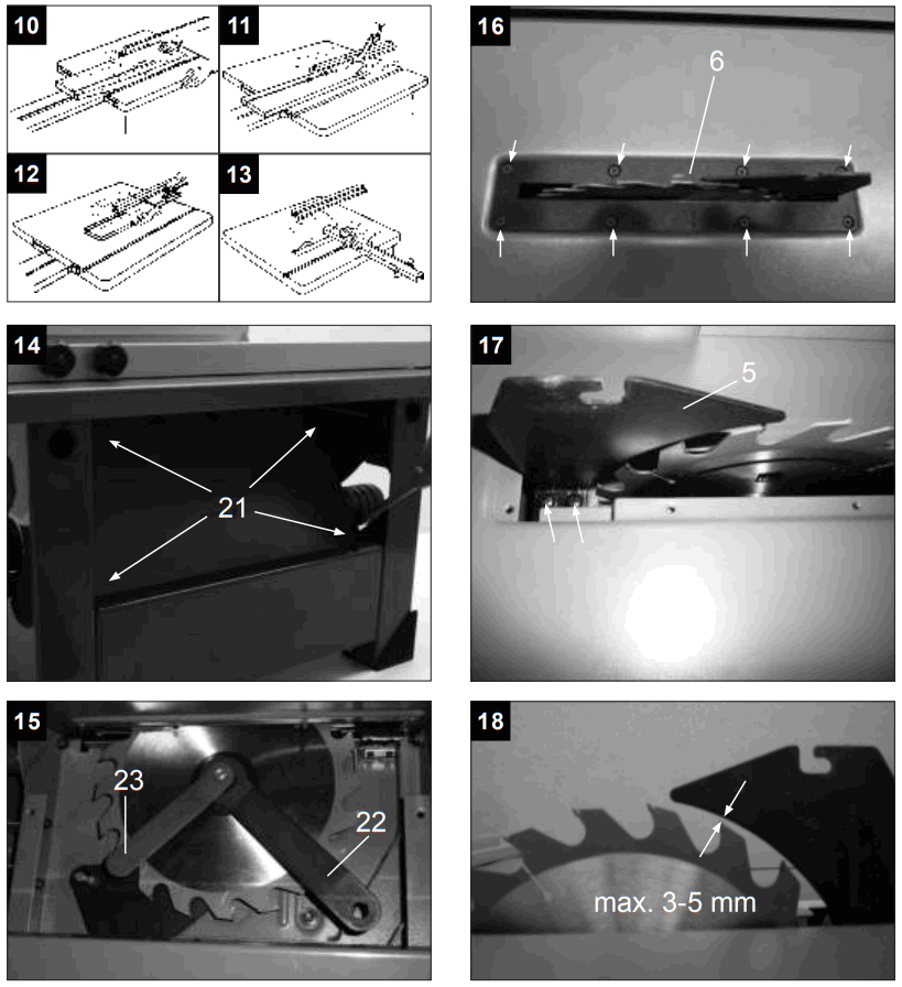 scheppach HS80 Table Saw - Fig 3