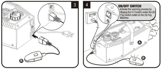 HOME ACCENT Holiday 21SV21868 1000 Watt Fog Machine - 3