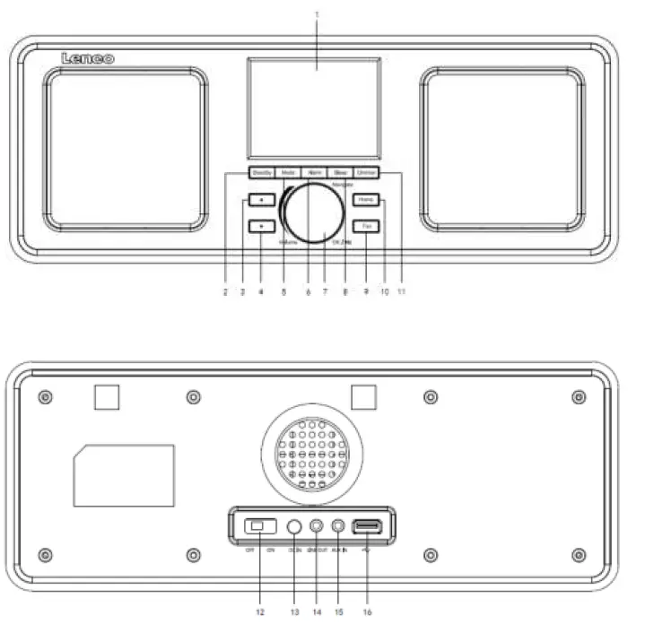 Lenco DIR-150 Internet-Radio-with-FM-and-Bluetooth-FIG-1