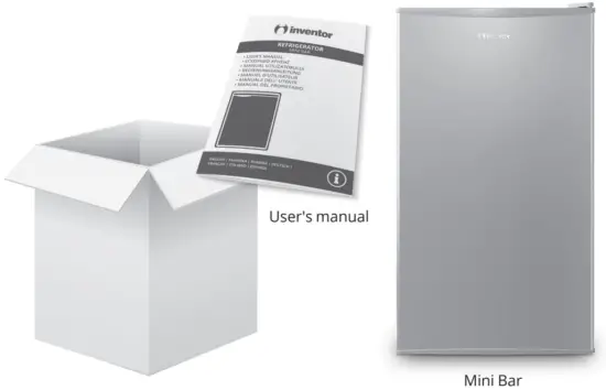 inventor MP862W Mini Bar Refrigerator-fig1