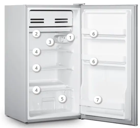 inventor MP862W Mini Bar Refrigerator-fig4