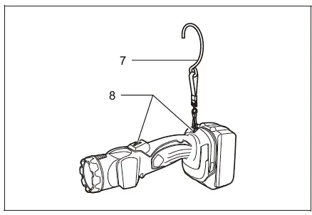 makita DML802 18V LXT Lithium-Ion Cordless L.E.D. Flashlight fig 6