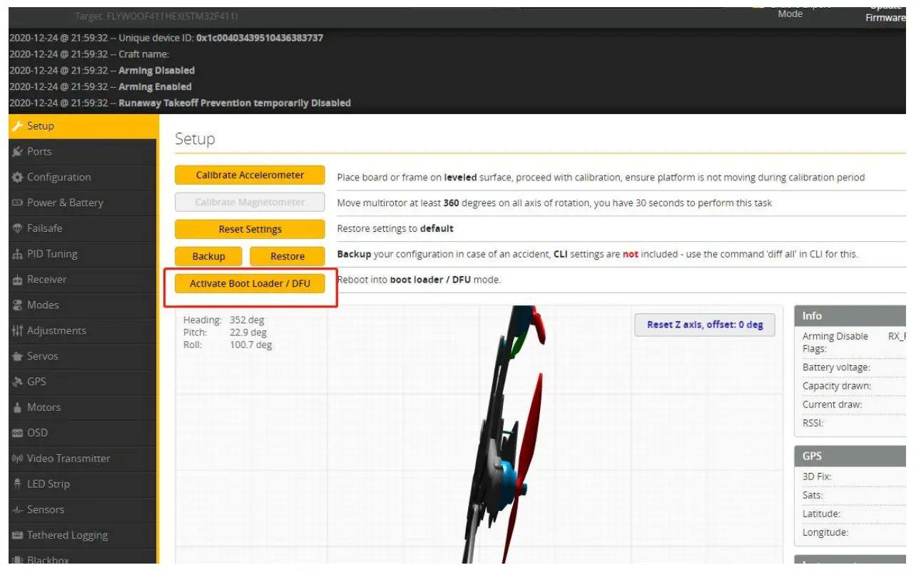 FLYWOO HD F745 EXPLORER LR4 Drones - Flight firmware