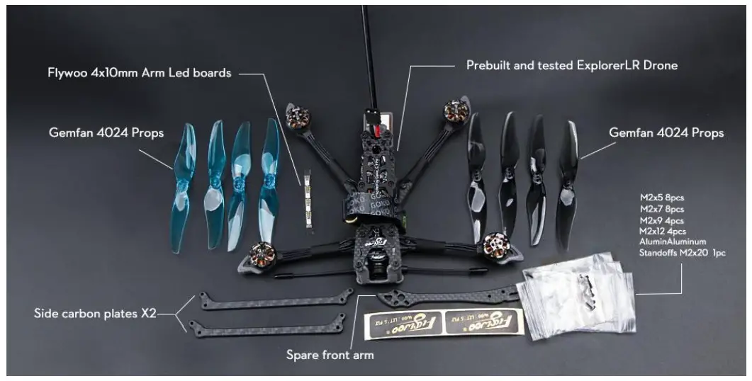 FLYWOO HD F745 EXPLORER LR4 Drones - description