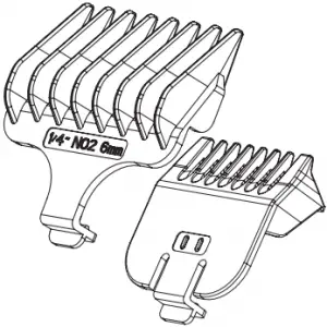 TRIMMING WITH ATTACHMENT COMBS - B2