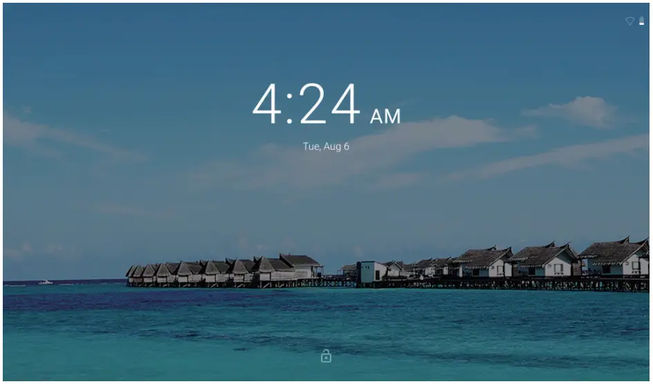 Unlocking the screen