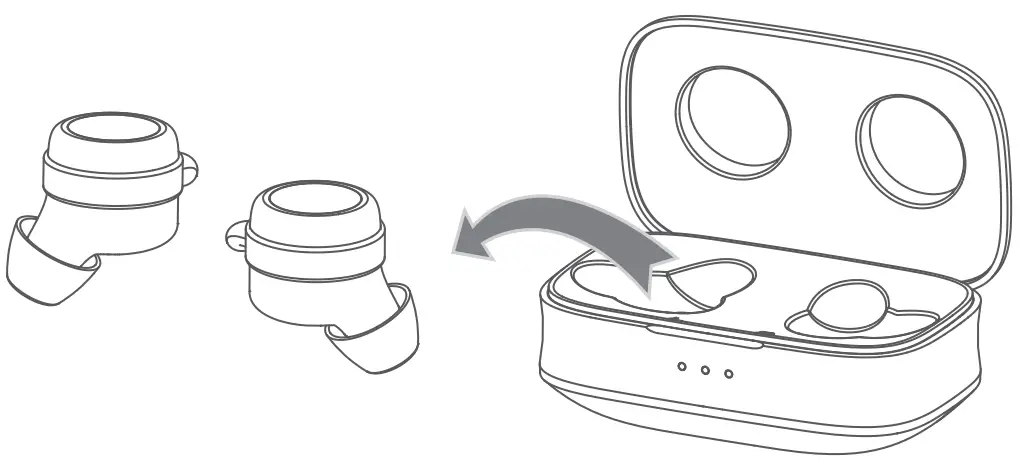 Shenzhen 2AQ3A FUSION2 Wireless Earbuds - power on