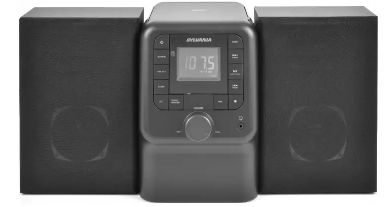 SVLVANIA SRCD2732BT BLUETOOTH CD FM PLL RADIO MICRO SYSTEM -